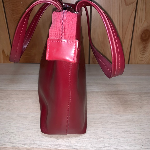 Red leather purse - Picture 2 of 6